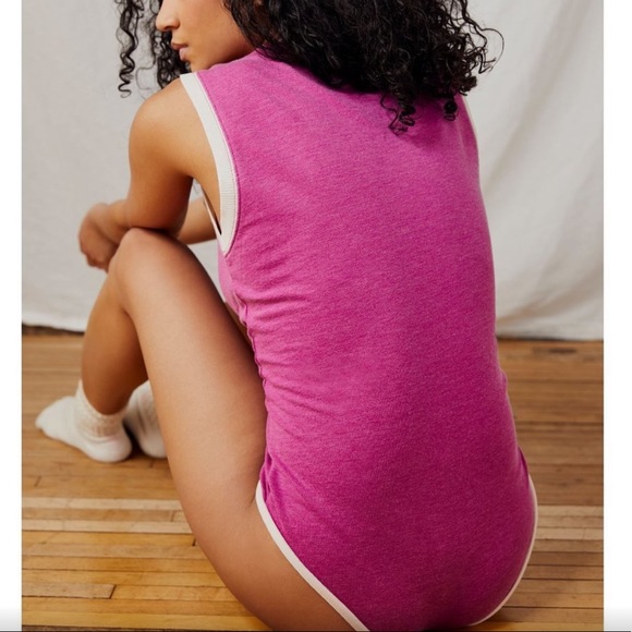 NWT Intimately Free People Cozy Cool Girl Dragonfruit Bodysuit Size M - Picture 4 of 9
